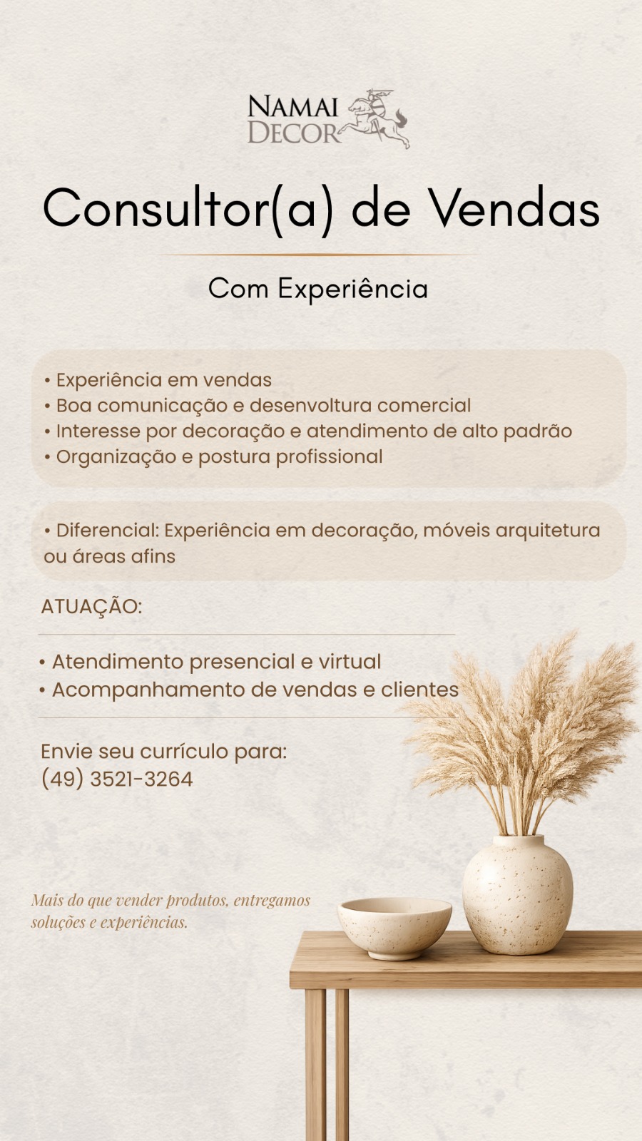 CONSULTOR DE VENDAS
