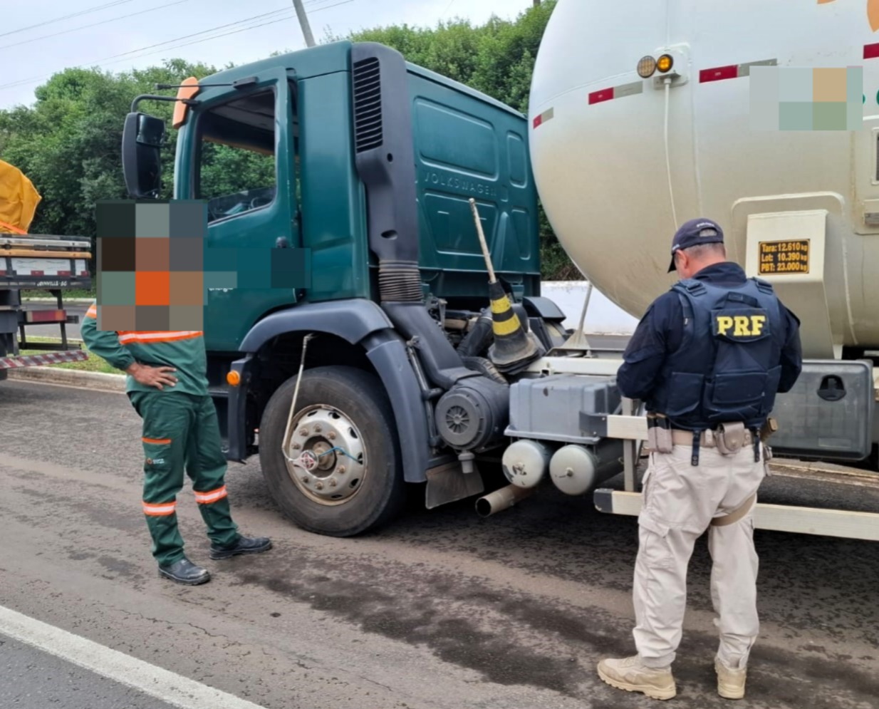 Operação flagra quase 200 irregularidades de cargas perigosas na BR-282, em Campos Novos