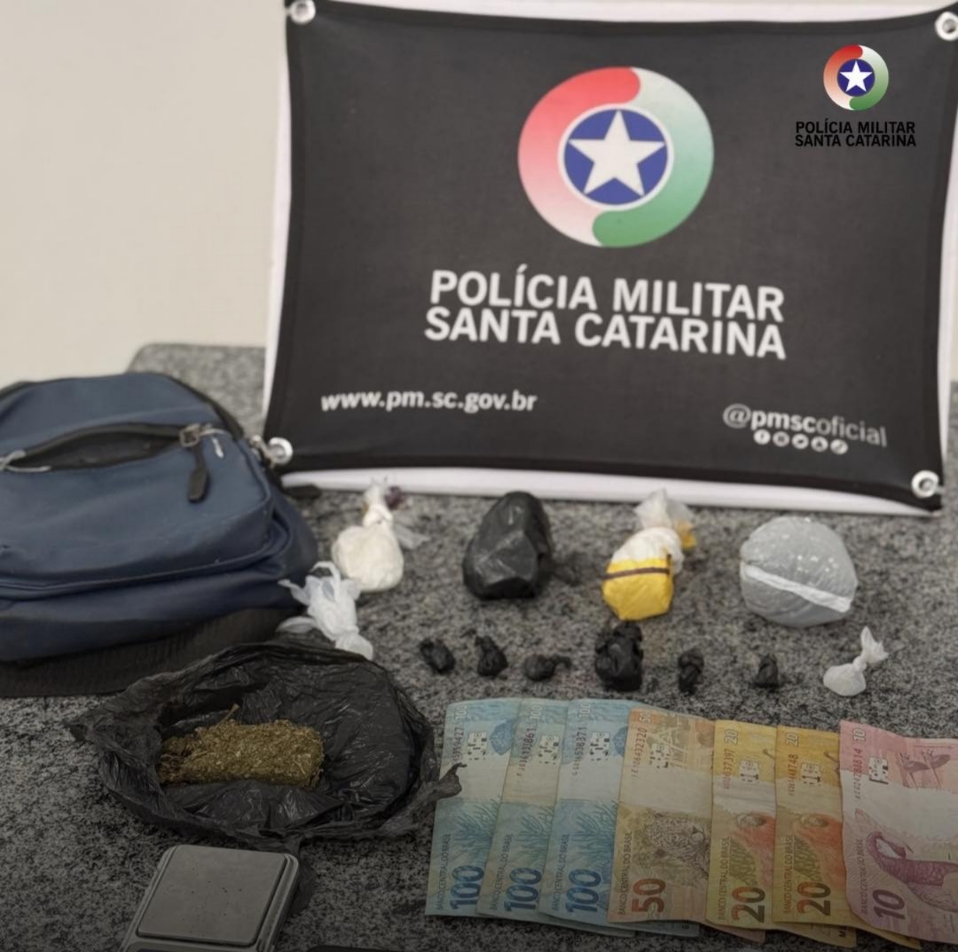 Operação Choque de Ordem resulta em prisão por tráfico de drogas em Campos Novos