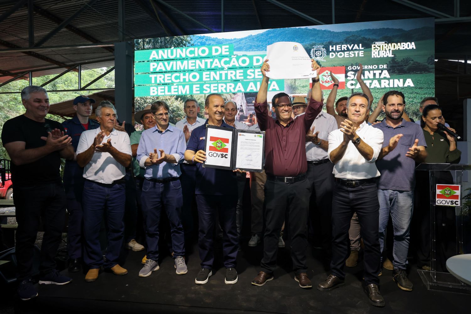 Fim da poeira: Governo anuncia pavimentação de quase 5km no interior de Herval d’Oeste