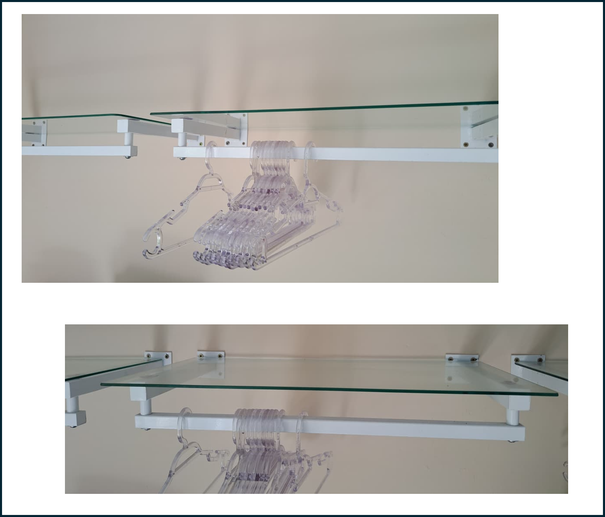 Vendo cabideiro de vidro (6 unidades – valor por unidade)