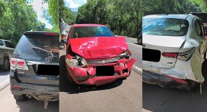 Engavetamento na BR-282 em Erval Velho deixa dois feridos