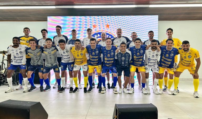Direção do Joaçaba Futsal apresenta equipe e novos uniformes