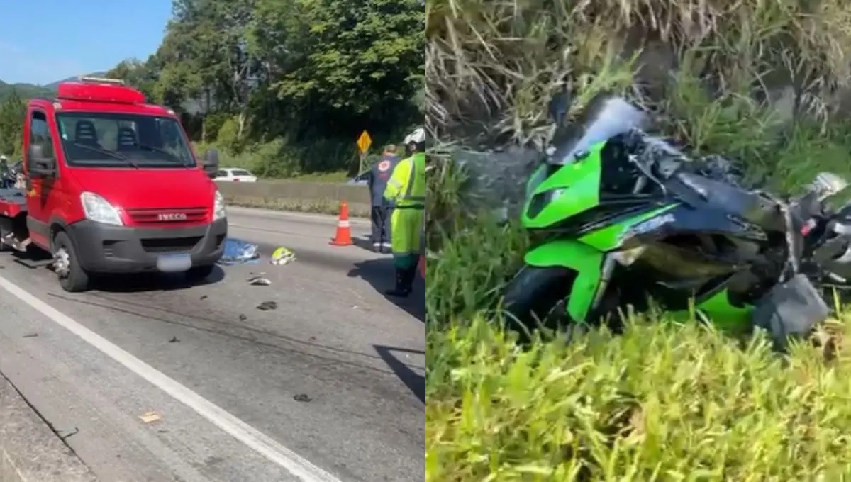 Casal de motociclistas morre em colisão com guincho em SC