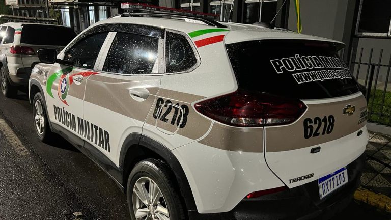 PM prende homem procurado por tráfico de drogas na Avenida Caetano Natal Branco, em Joaçaba
