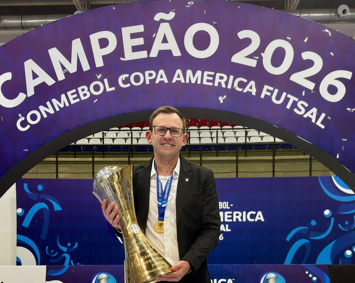 Joaçaba Futsal: Supervisor conquista título sul-americano com Seleção Brasileira
