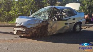 Acidente envolvendo três carros deixa feridos entre Ouro e Joaçaba