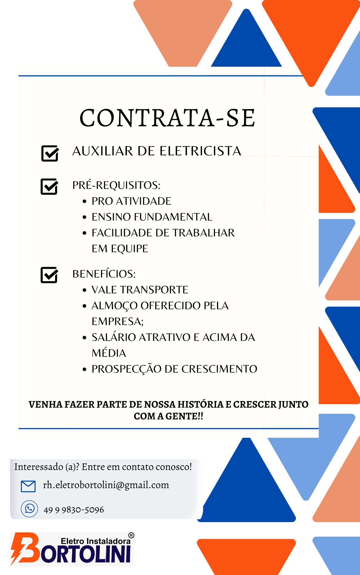 Auxiliar de Eletricista