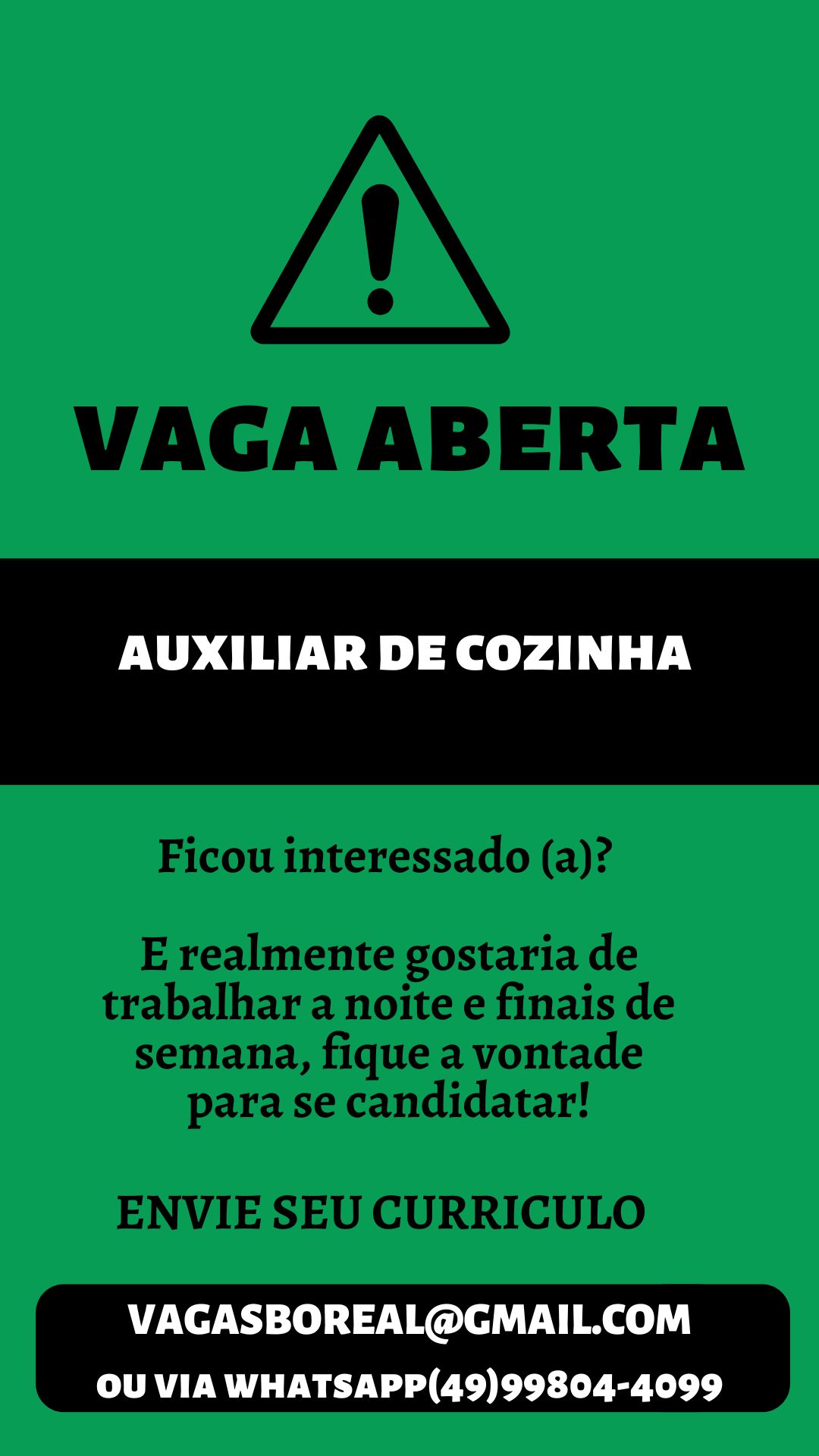 Auxiliar de Cozinha