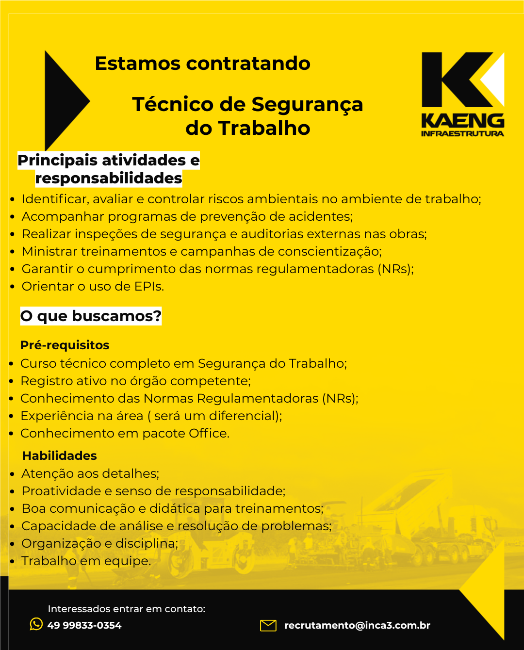 Técnico de Segurança do Trabalho