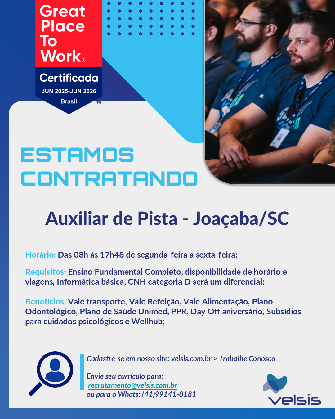 Auxiliar de Pista – Joaçaba/SC
