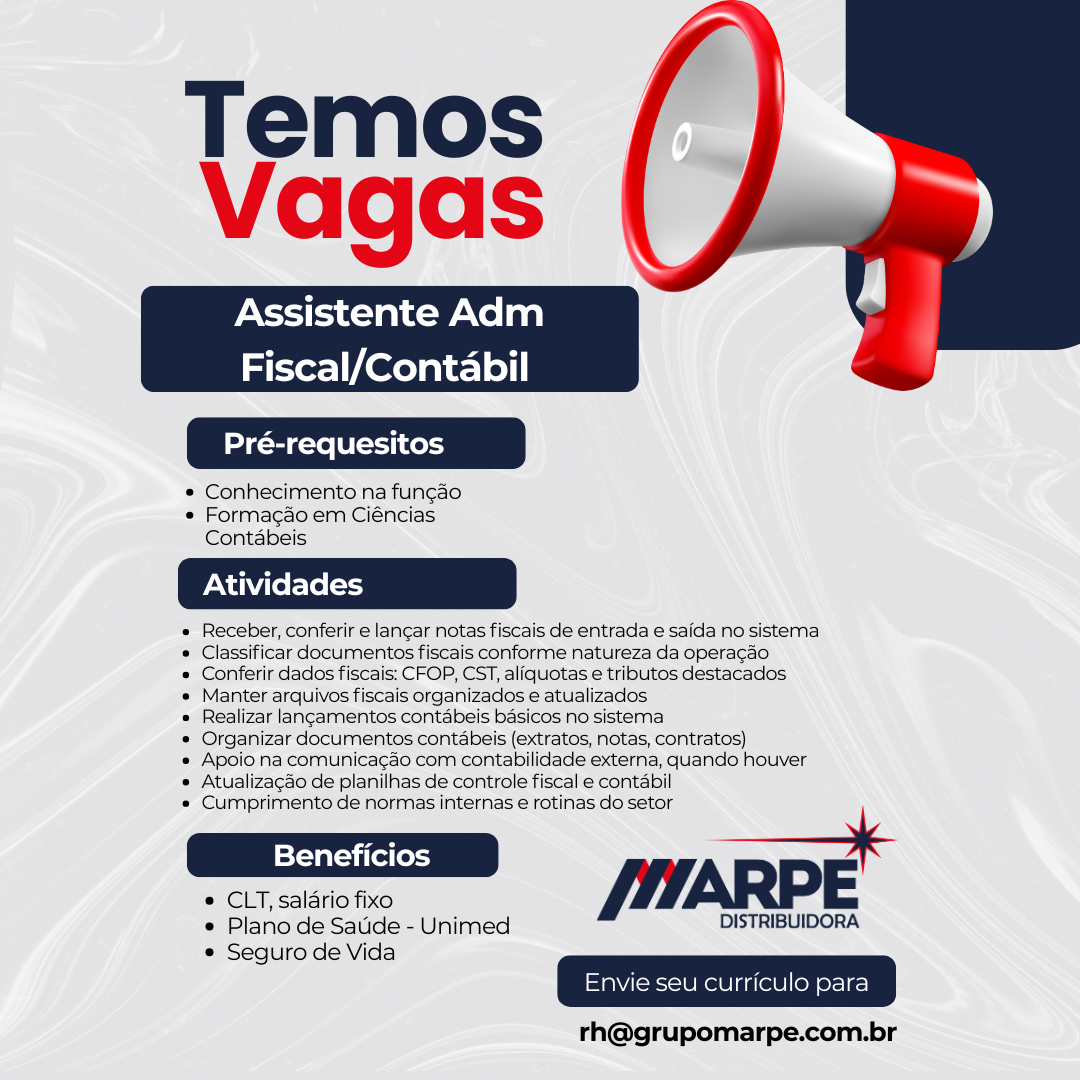 Assistente Adm -Fiscal/Contábil