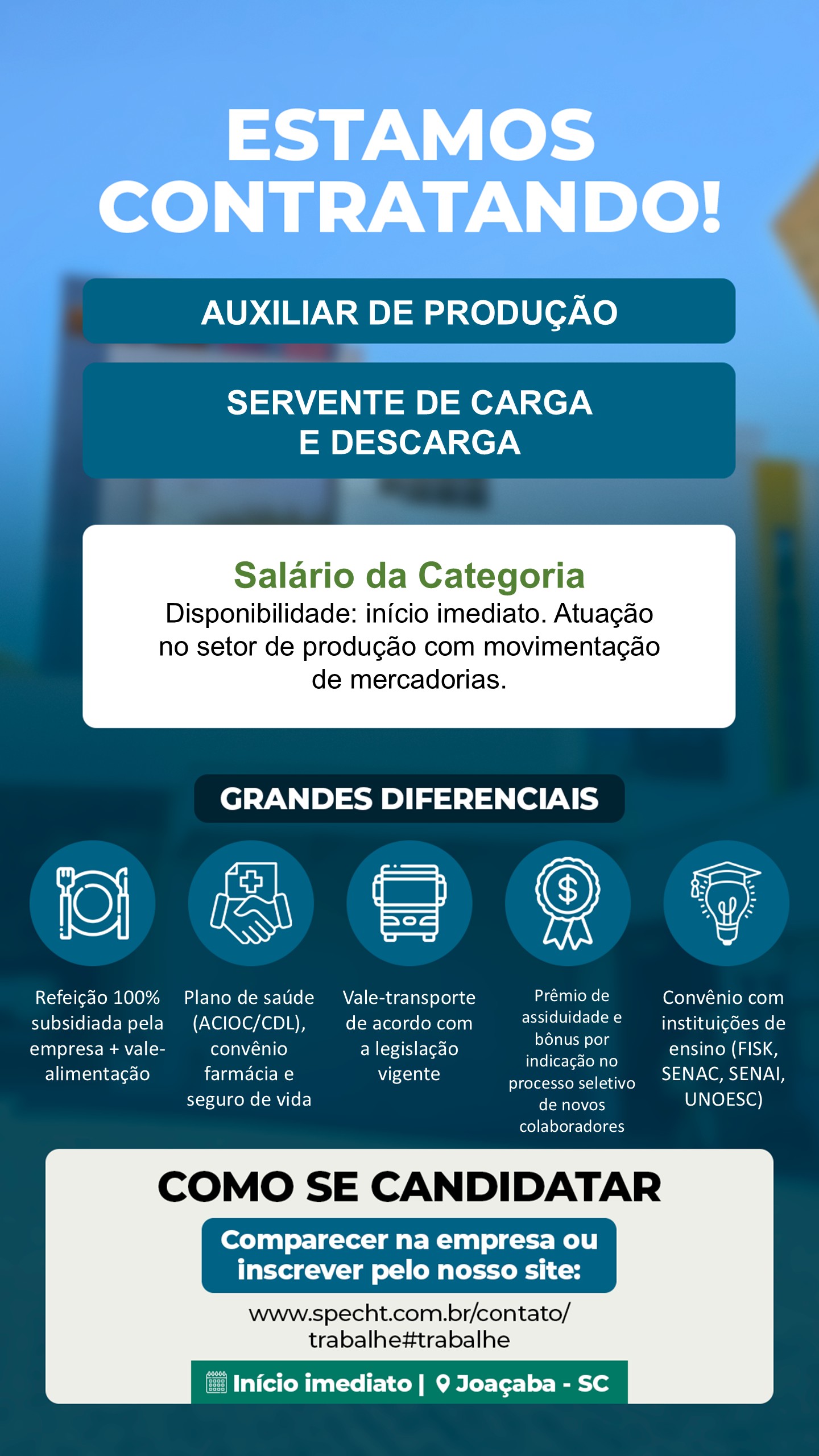 Servente de carga e descarga