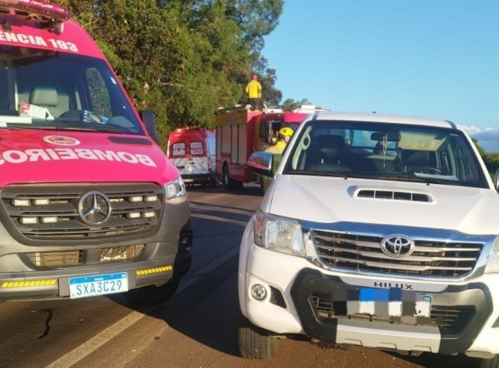 Colisão entre três veículos é registrada em Campos Novos