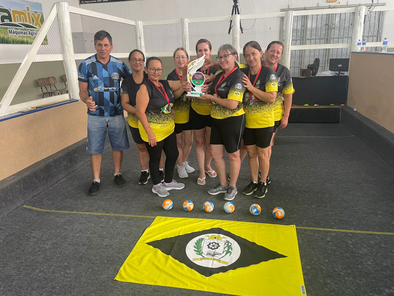 Bocha de Herval d’Oeste conquista pódio inédito em torneio estadual