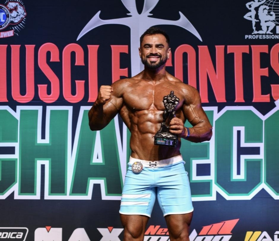 Fisiculturista da região é campeão do Muscle Contest Chapecó e busca patrocínio para seguir no esporte