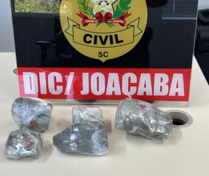 Polícia Civil apreende quase 1 kg de crack e prende mulher por tráfico em Joaçaba