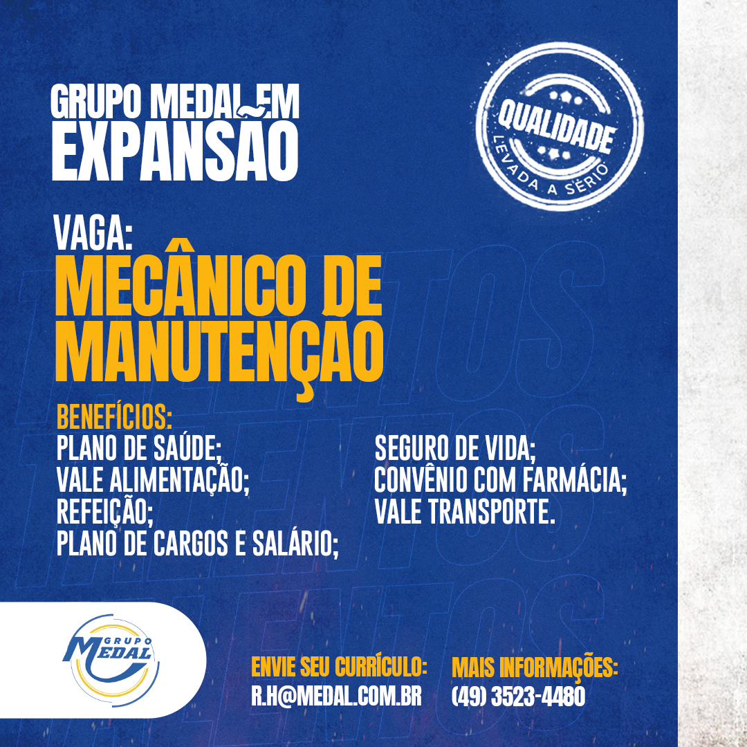 MECÂNICO DE MANUTENÇÃO