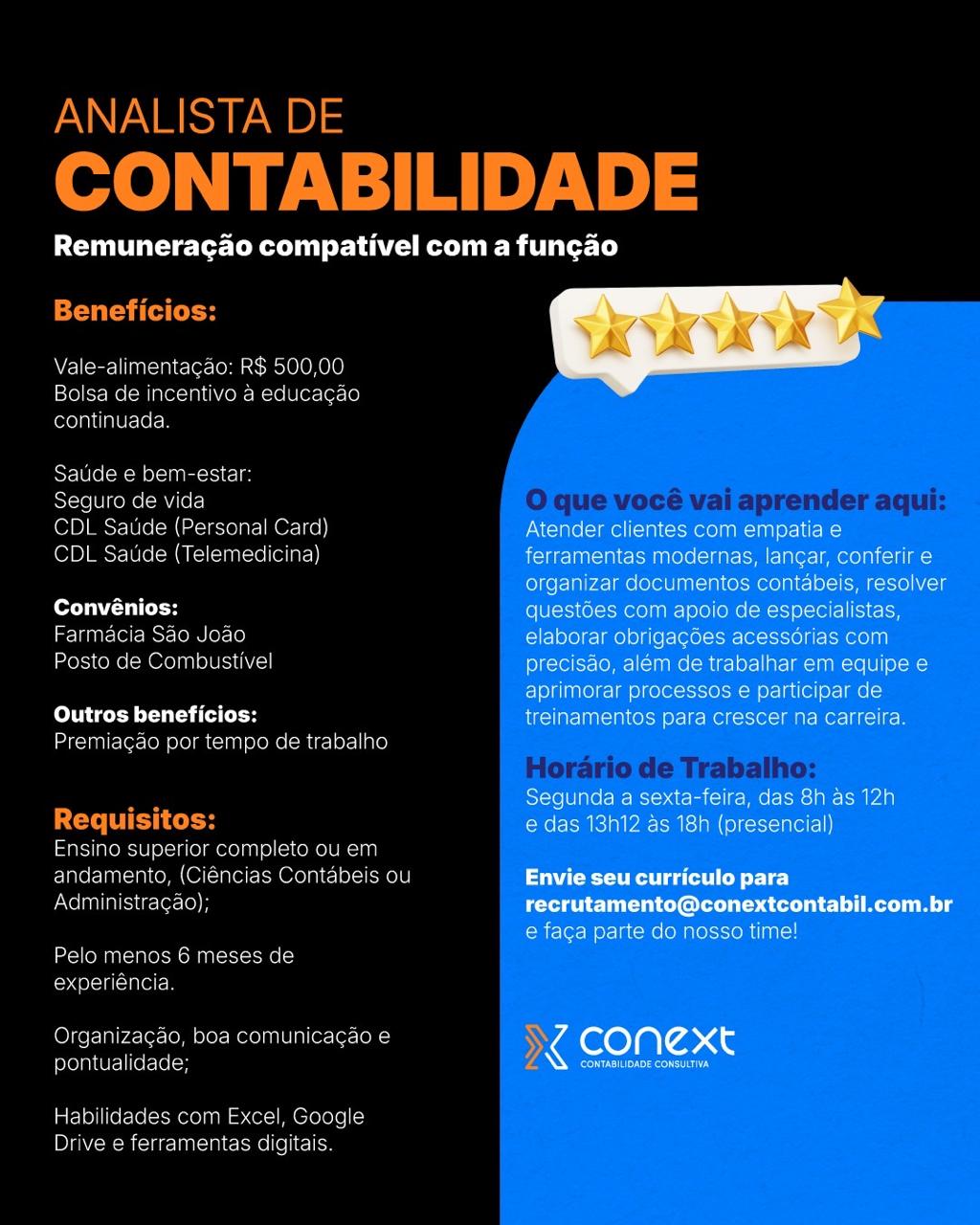 ANALISTA DE CONTABILIDADE