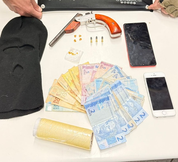PM prende homem por tráfico e porte ilegal de arma em Herval d’Oeste