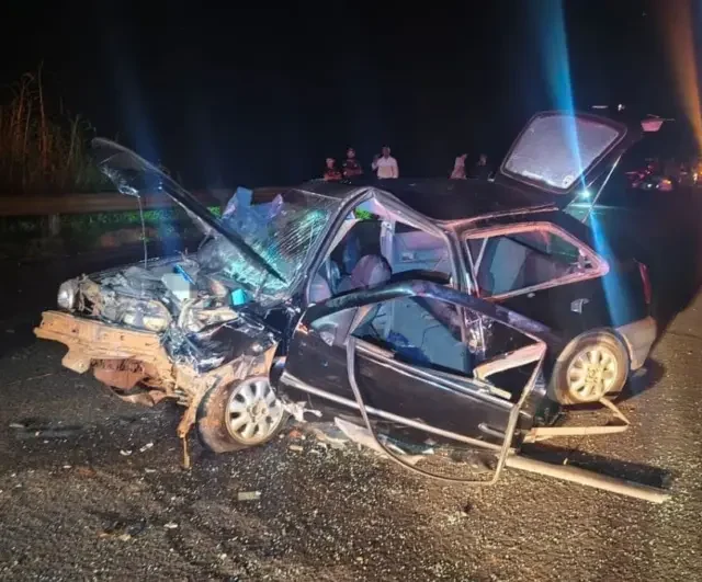Grave colisão frontal deixa 10 feridos na SC-480; 8 vítimas estão em estado grave