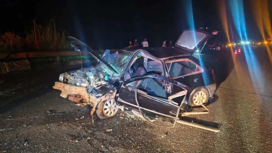 Grave colisão frontal deixa 10 feridos na SC-480; 8 vítimas estão em estado grave