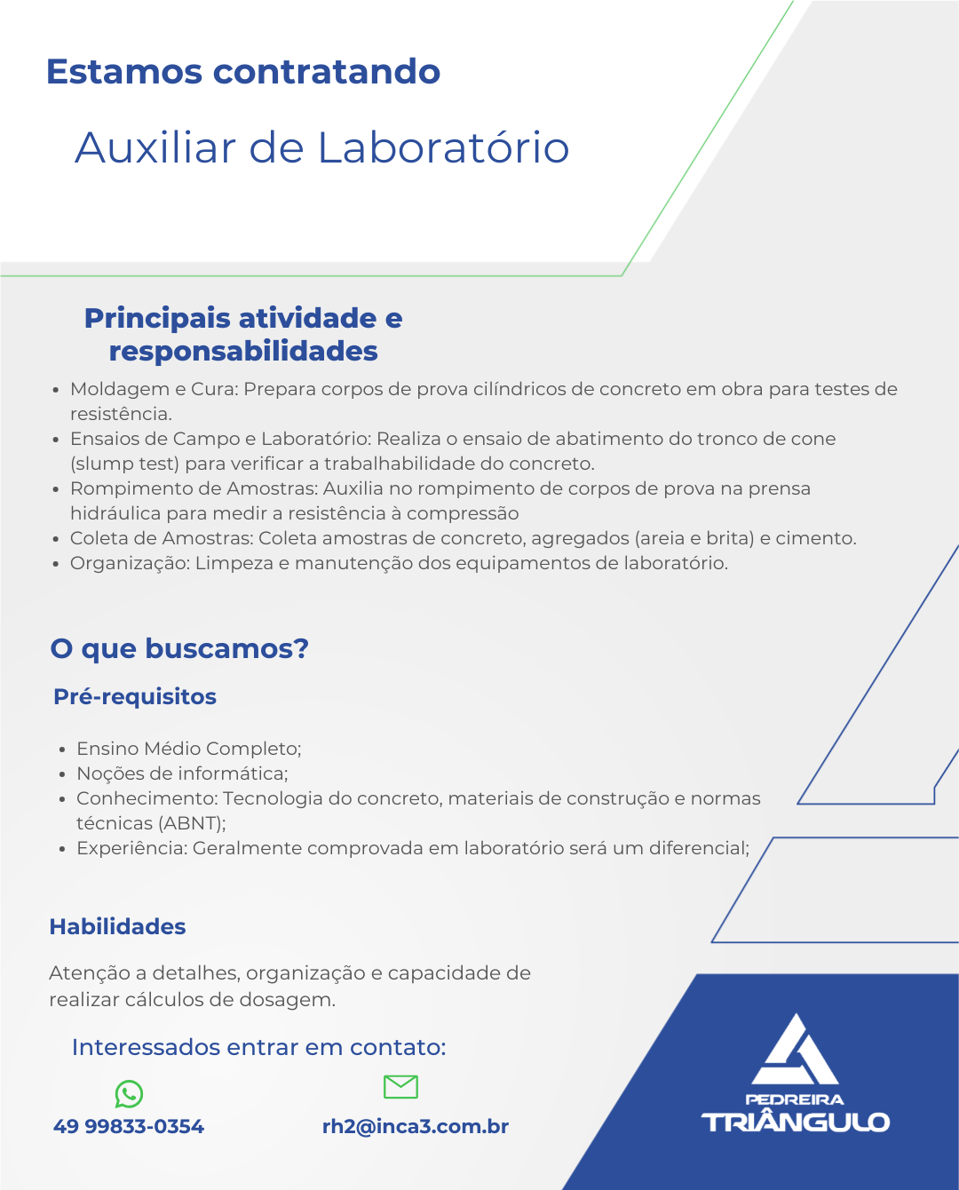 Auxiliar de Laboratório