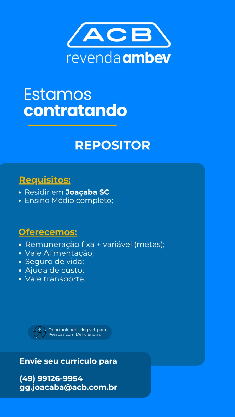 Repositor(a) de Mercadorias  – Capinzal