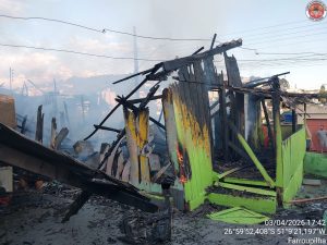Incêndio em Videira destrói três casas