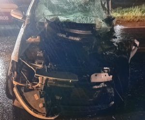 Colisão frontal deixa motorista gravemente ferido em Curitibanos