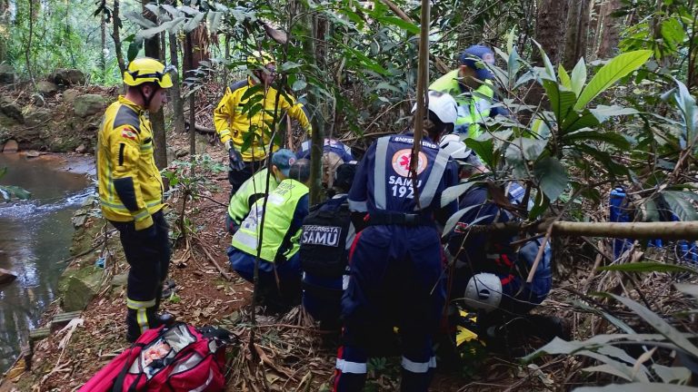 Homem sobrevive após queda de 20 metros em pedreira no perímetro urbano de Xanxerê