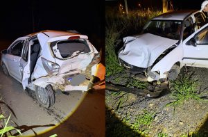 Acidente com veículo com placas de Campos Novos deixa vários feridos no Oeste