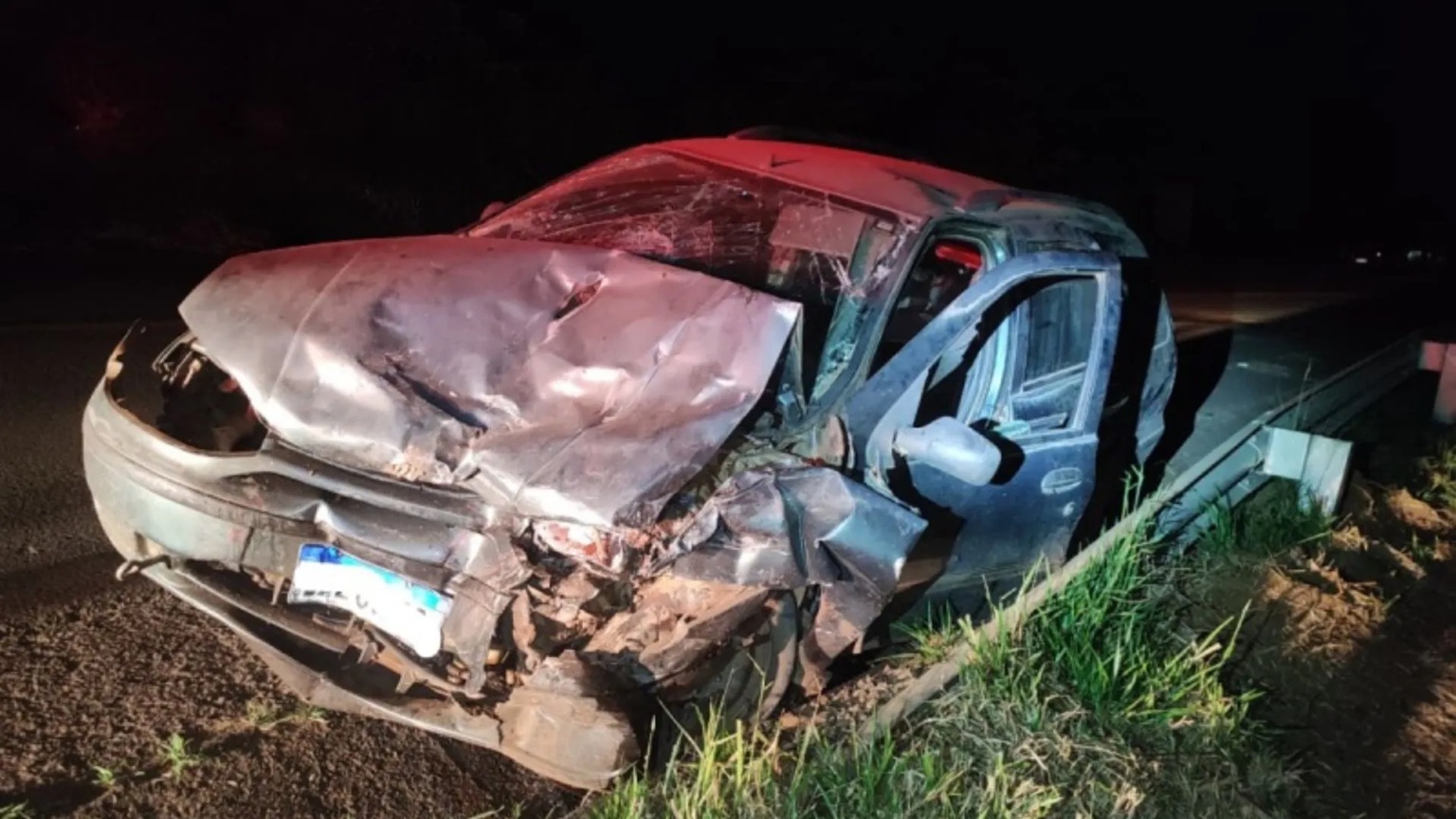 Grave acidente deixa cinco feridos entre Água Doce e Treze Tílias