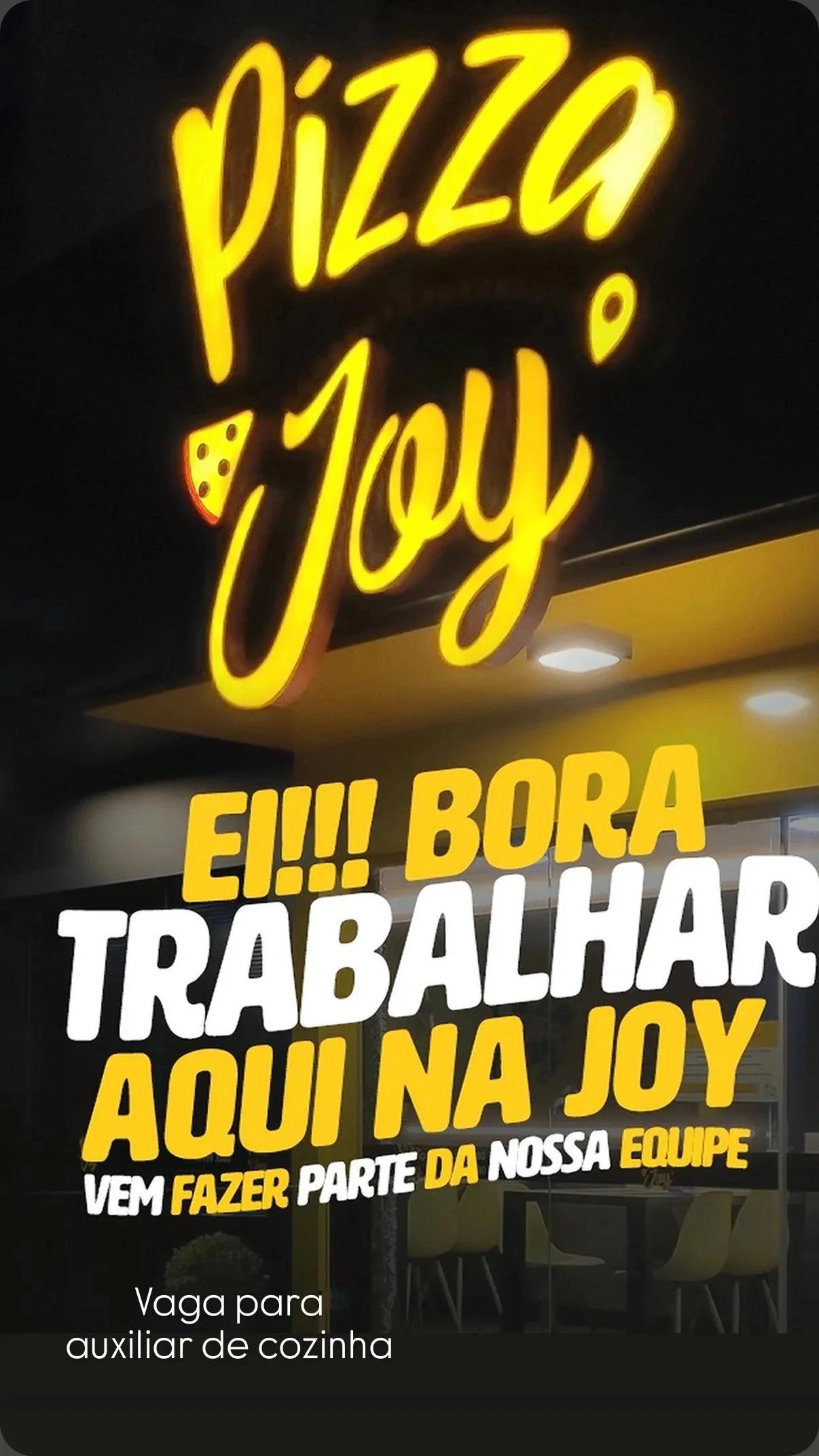 Auxiliar de cozinha MASCULINO/ FEMININO