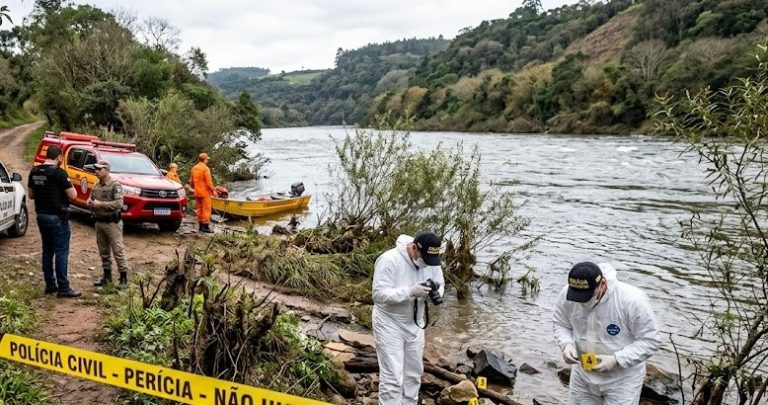 Corpo de jovem assassinado é encontrado no Rio do Peixe em Herval d’Oeste