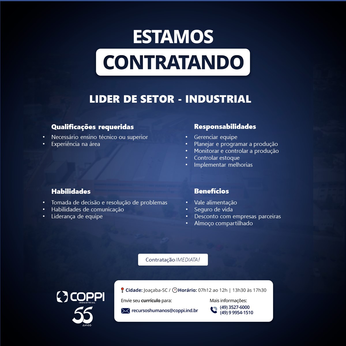 LIDER DE SETOR – INDUSTRIAL