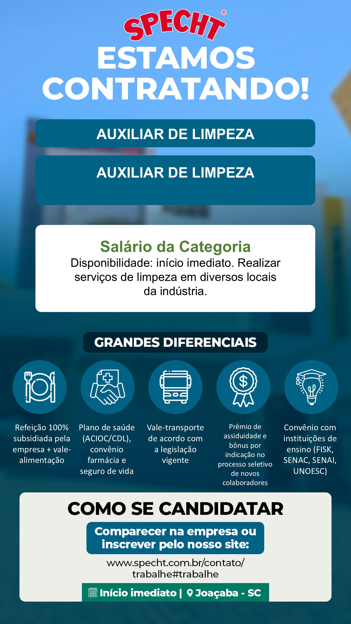 Auxiliar de limpeza