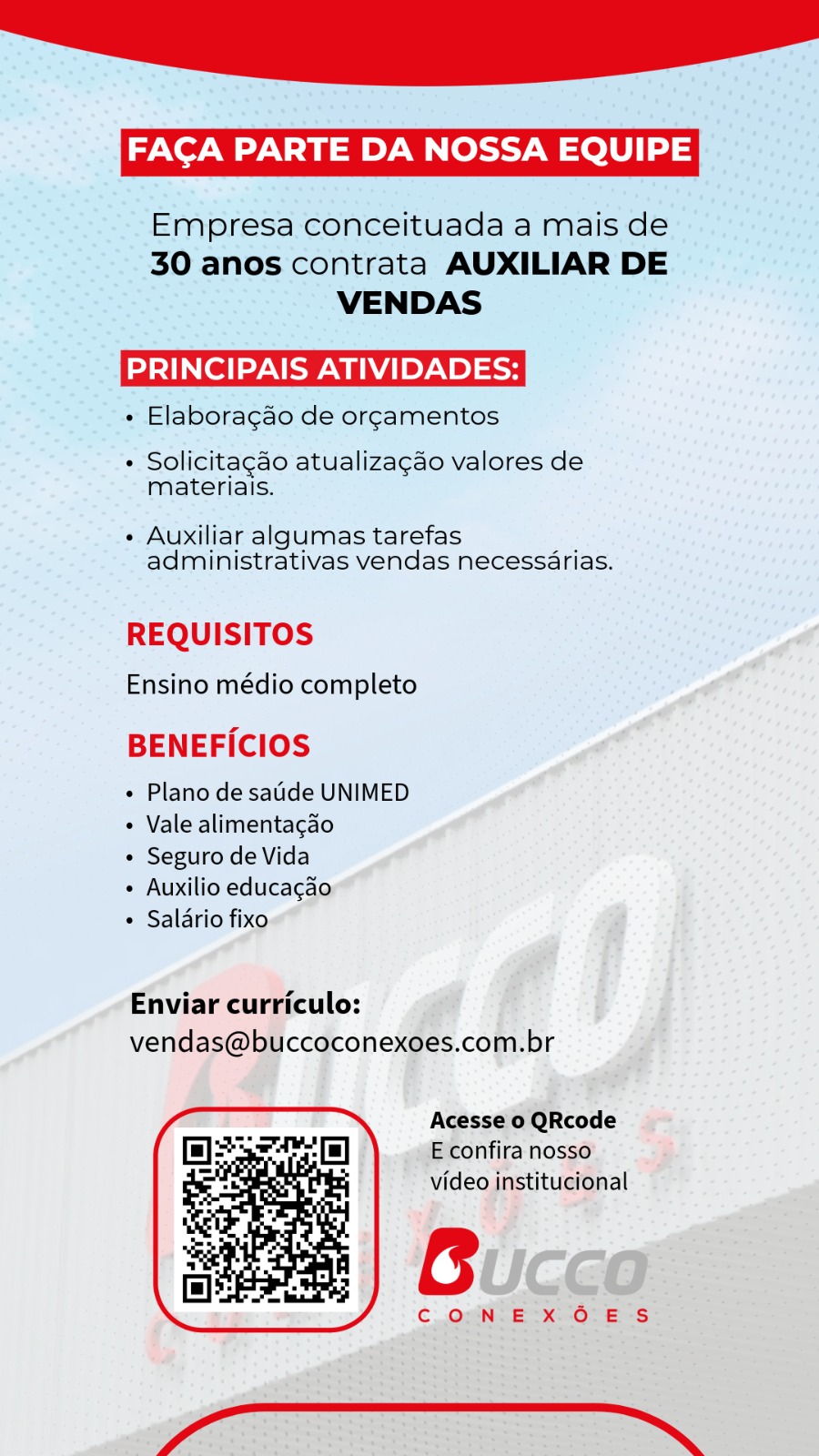 AUXILIAR DE VENDAS