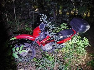Motocicleta furtada é localizada pela Polícia Militar em Joaçaba
