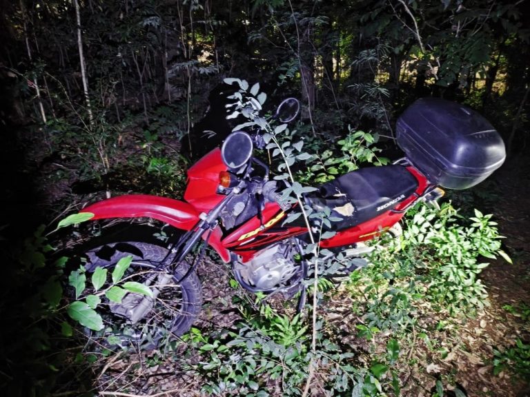 Motocicleta furtada é localizada pela Polícia Militar em Joaçaba