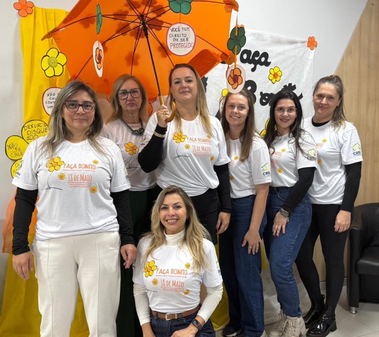 Joaçaba realiza ações do Maio Laranja para conscientizar crianças sobre proteção e combate à violência