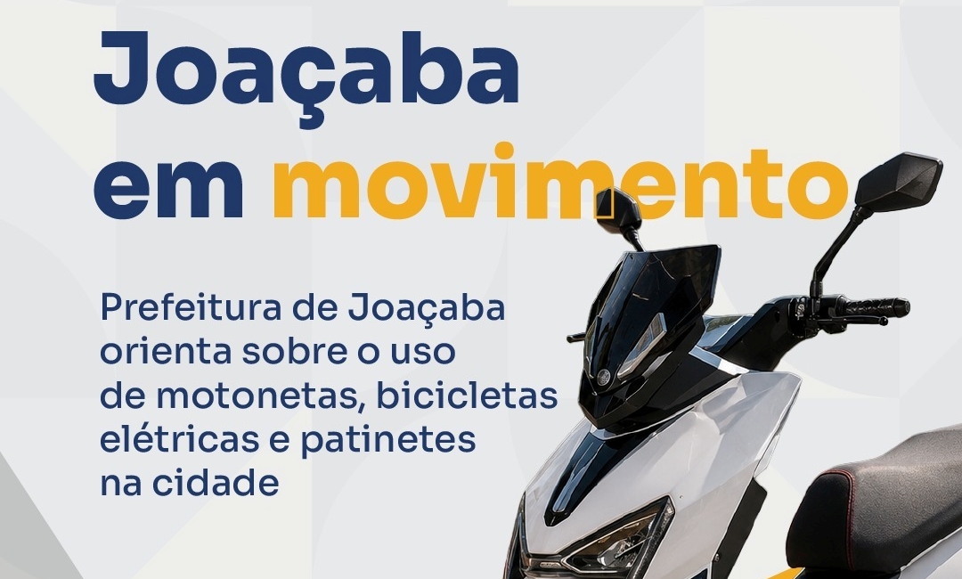 Prefeitura de Joaçaba orienta sobre o uso de motonetas e bicicletas elétricas