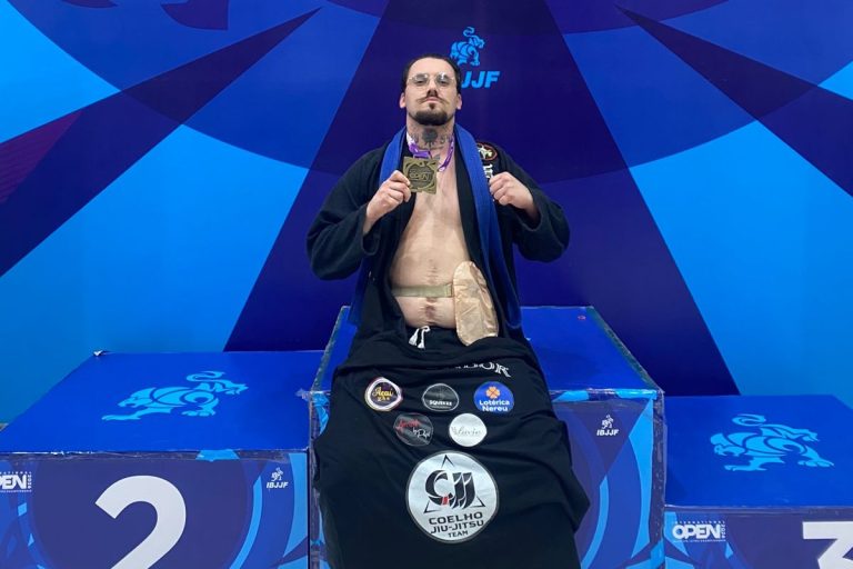 Atleta ostomizado de Joaçaba conquista bronze no Floripa Open de Jiu-Jitsu