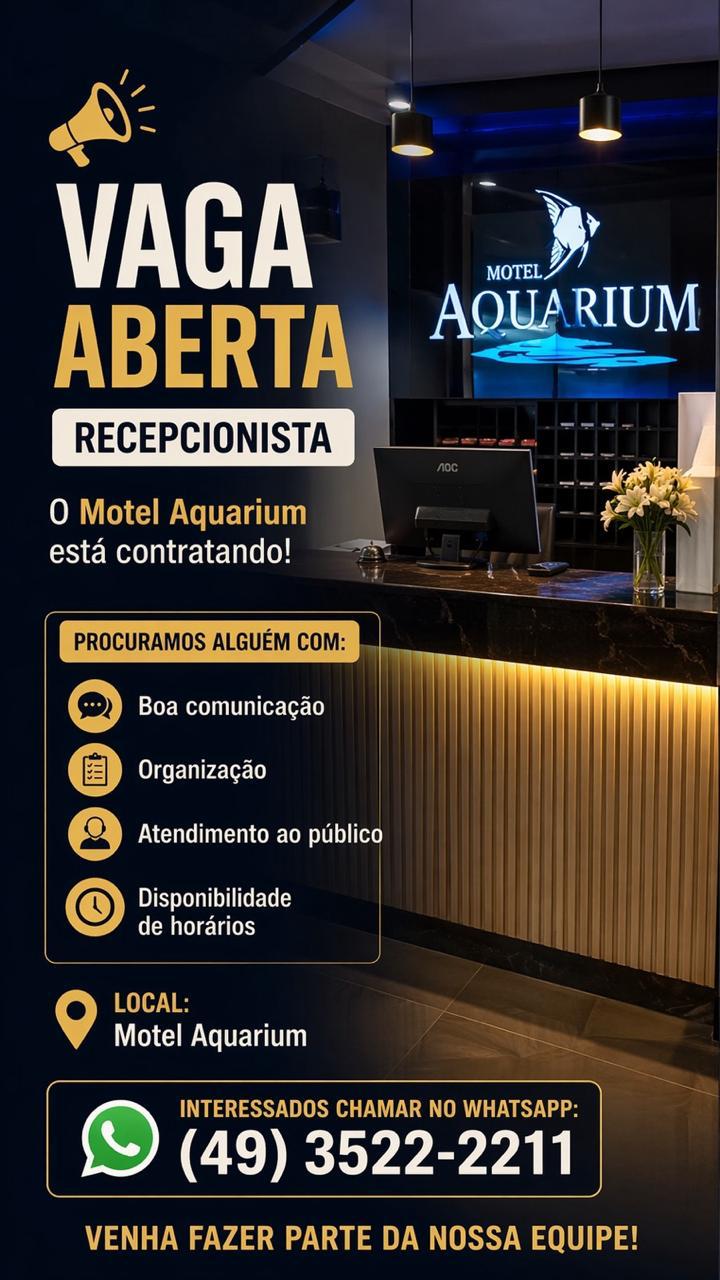 Recepcionista em Joaçaba
