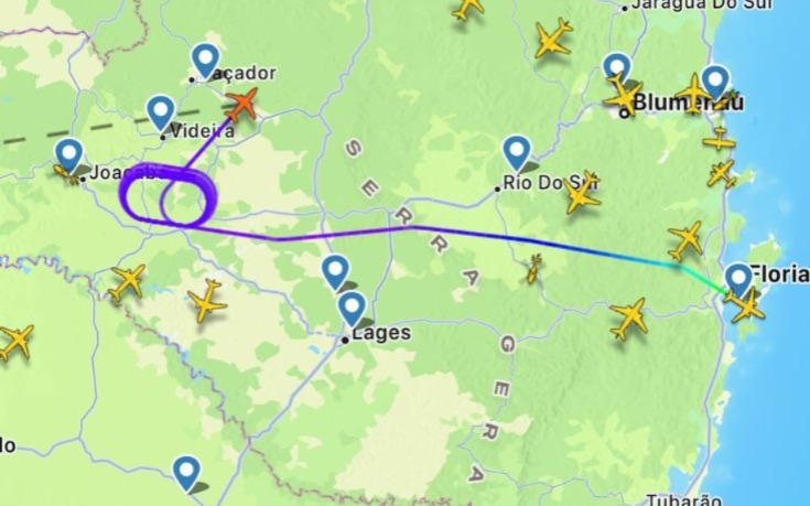 Neblina impede pouso de avião no Oeste e aeronave é desviada