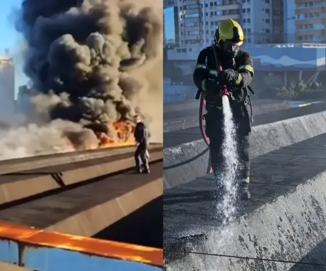 Incêndio atinge telhado da rodoviária de Florianópolis e assusta passageiros