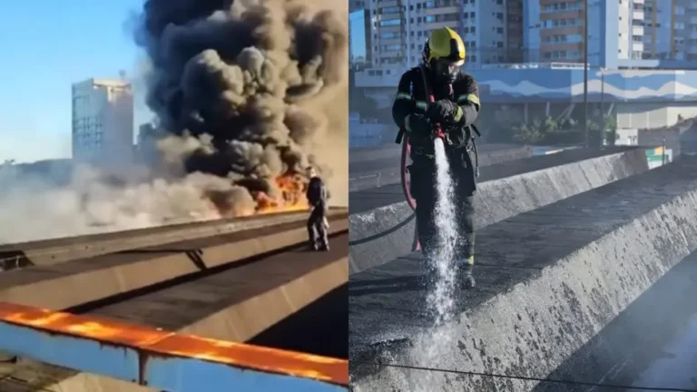 Incêndio atinge telhado da rodoviária de Florianópolis e assusta passageiros