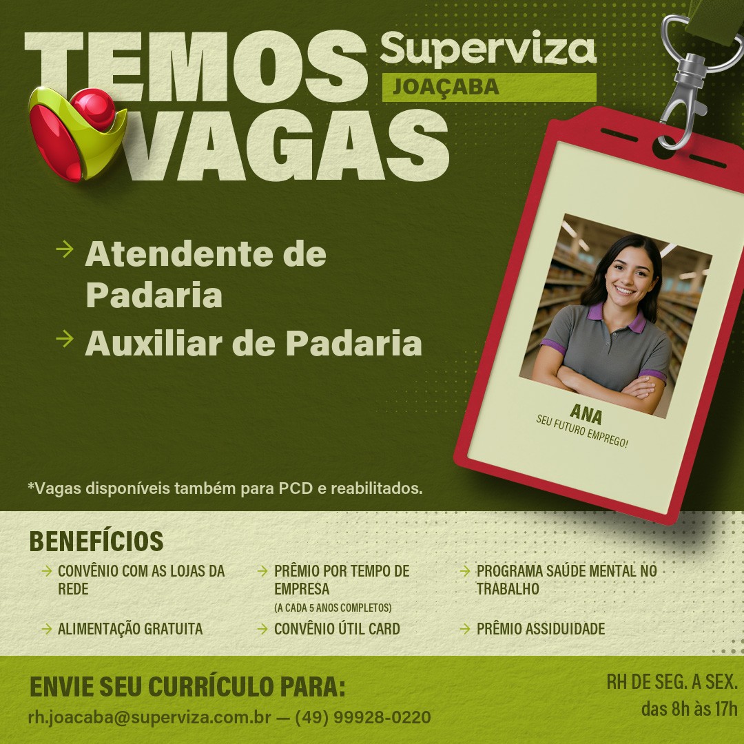 Auxiliar / Atendente de Padaria