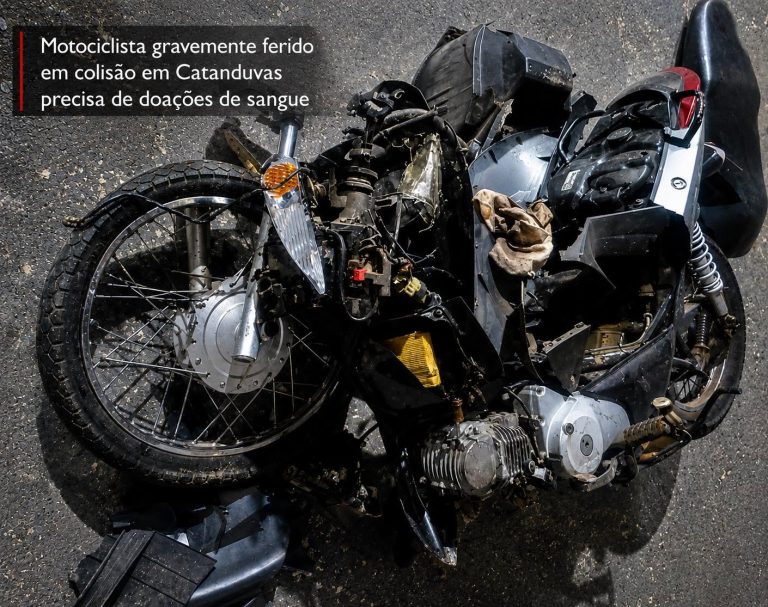 Motociclista segue em estado grave na UTI e família mobiliza campanha de doação de sangue