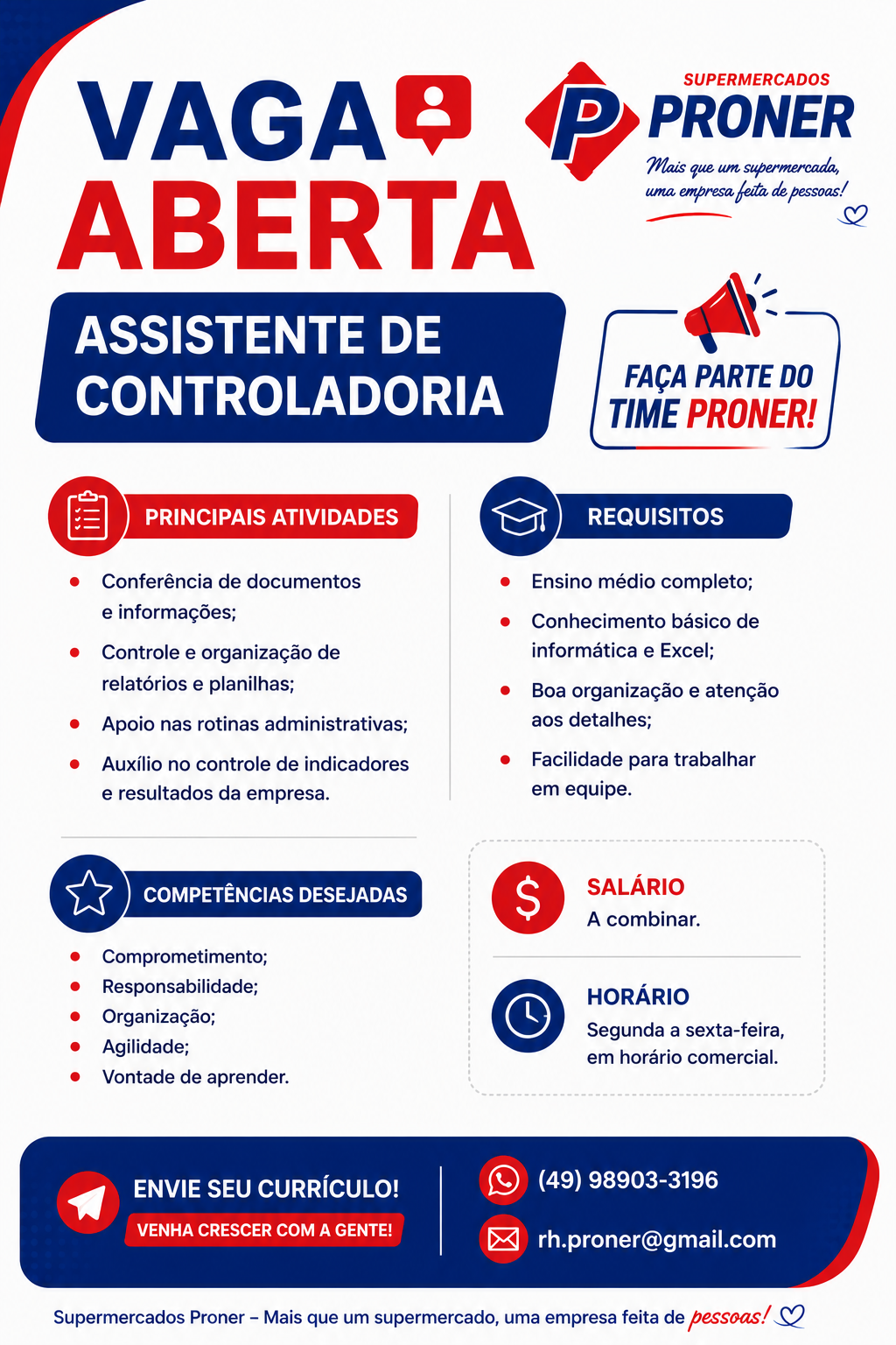 ASSISTENTE DE CONTROLADORIA